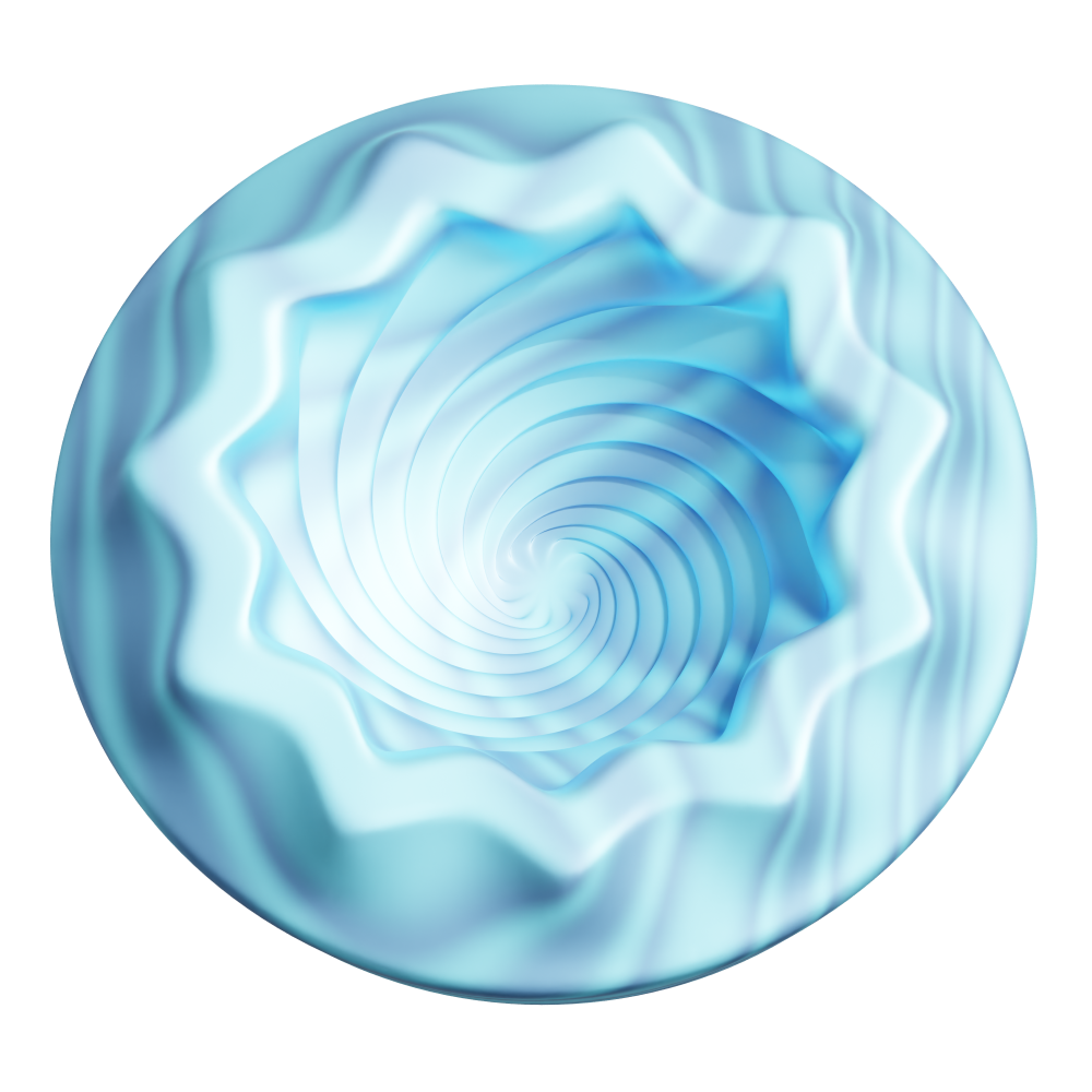 a circle of color swatches on a white surface